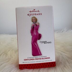 Hallmark Gentlemen Prefer Blondes Ornament in Pink Marilyn Monroe